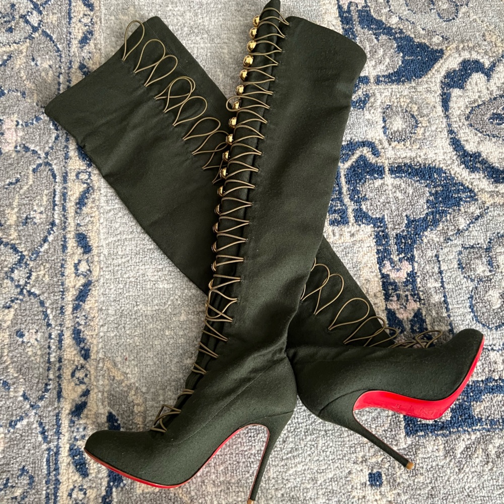 Authentic Christian Louboutin over the knee boots
